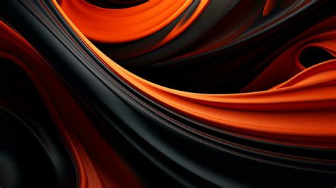 Black orange red 3d abstract wallpaper AI Generative 31584053 Stock ...