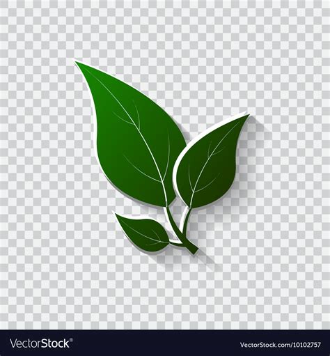 Green Leaves Eco Friendly Royalty Free Vector Image