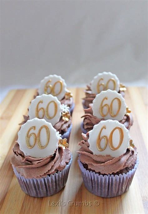 60th Birthday Cupcakes Birthday Cupcakes Cupcakes