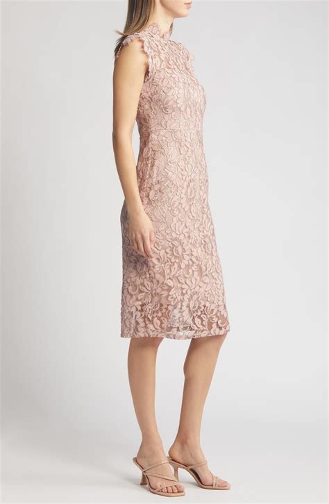 Eliza J Illusion Lace Sheath Dress Nordstrom