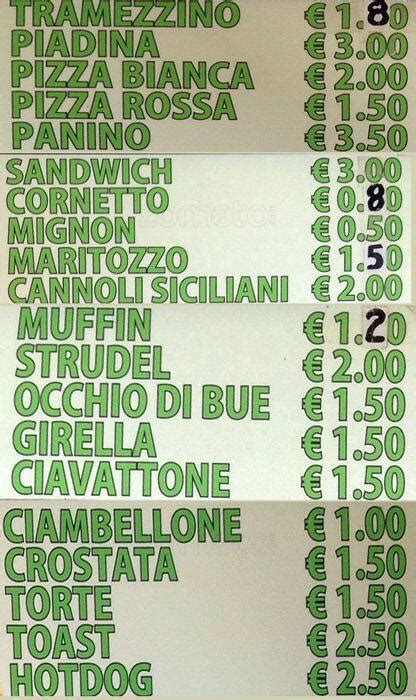 Menu Da Il Giardino Di Flora Pub Bar Roma Viale Antonio Ciamarra