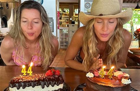 Gisele B Ndchen Rayakan Ulang Tahun Ke Bersama Saudara Kembarnya