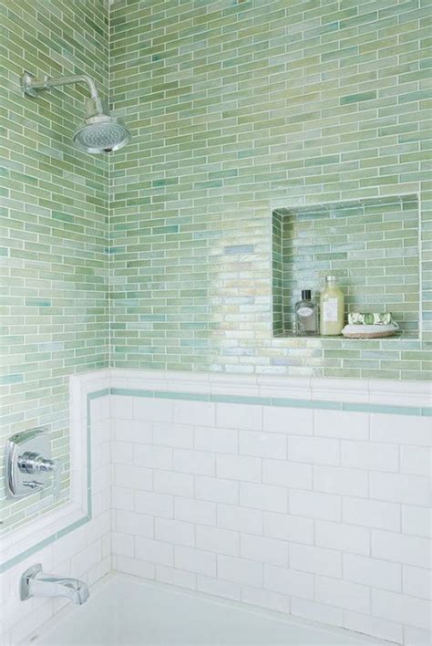 37 Green Glass Bathroom Tile Ideas And Pictures