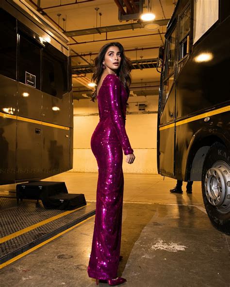 Pooja Hegde Looks Hot In Low Neck Glam Gown Glamsundari In