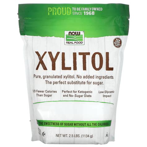 Now Foods Real Food Xylitol 25 Lbs 1134 G