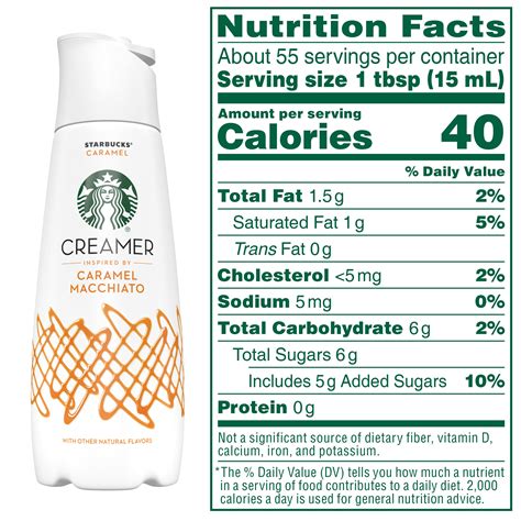 Starbucks Liquid Coffee Creamer Caramel Flavored Creamer 28 Oz