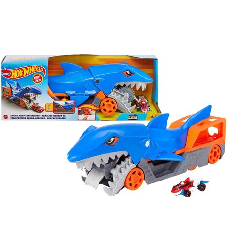 Hot Wheels Игрушечный трек Грузовик Голодная акула GVG купить с доставкой по выгодным ценам