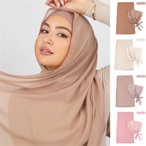 Muslim Women Veil Turban Bonnet Set 2 Piece Set Muslim Fashion Islamic