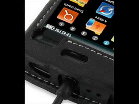 Pdair Leather Case For Samsung Wave Gt S Sleeve Type Black