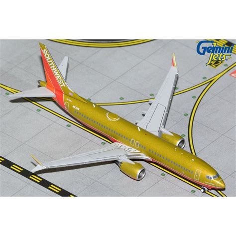 Gemini Jets Southwest Boeing 737 Max 8 Diecast Model N871hk 1400