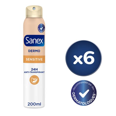 Pack De D Odorant Sanex Sensitive Spray Ml