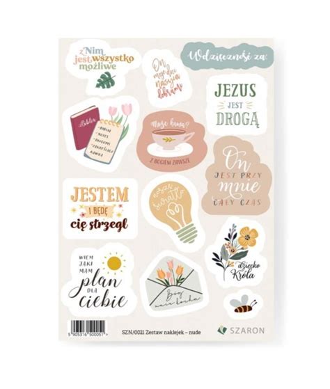 Zestaw Naklejek Nude Szaron