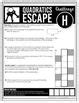 Quadratic Equations Review Escape Room Activity By All Things Algebra