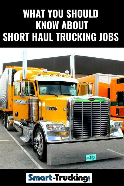 What You Should Know About Short Haul Trucking Jobs Each Type Of Truck