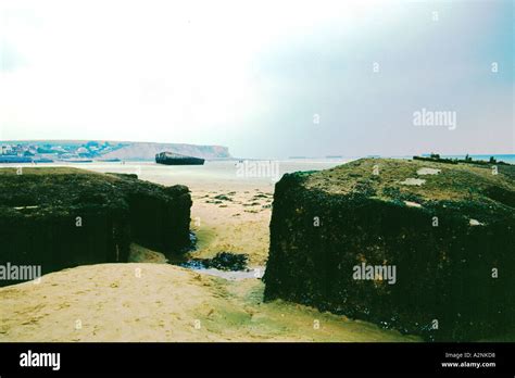 Normandy Beach France Stock Photo Alamy