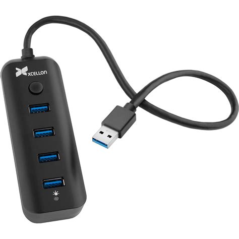 Xcellon Usb 4311b 4 Port Portable Usb 31 Gen 1 Hub Usb 4311b