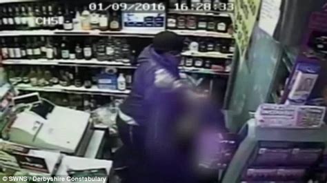 Cctv Video Shows A Derby Shopkeeper Punched And Threatened With A Knife