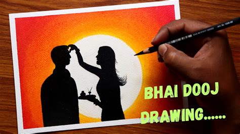 Bhai Dooj Drawing Bhai Dooj Drawing Easy Bhai Phota Festival Drawing Youtube