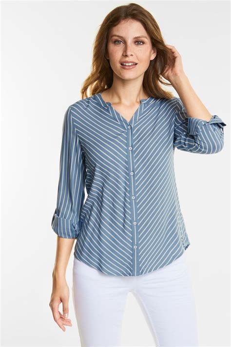 Luftige Streifen Bluse Gestreifte Bluse Bluse Shirt Bluse