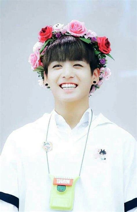 Flower Jeon Jungkook Gold Maknae Jungkookie BTS Jeon