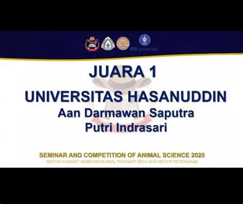 Mahasiswa Unhas Raih Prestasi Dalam Perlombaan Karya Tulis Ilmiah IPB