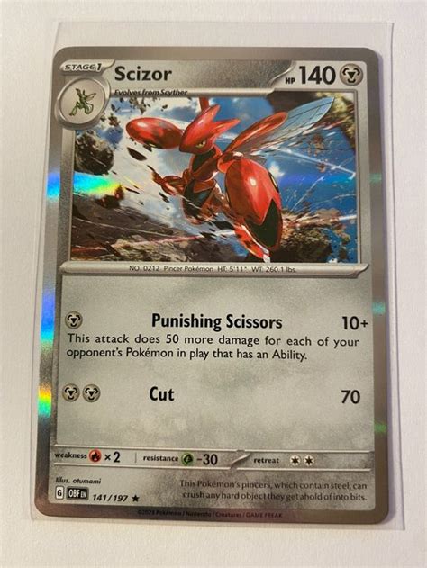 Pokemon Scizor Holo Obsidian Flames En Kaufen Auf Ricardo