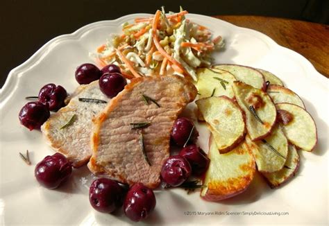 Pork Chops With Cherries