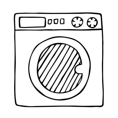 Washing Machine Clip Art Black And White