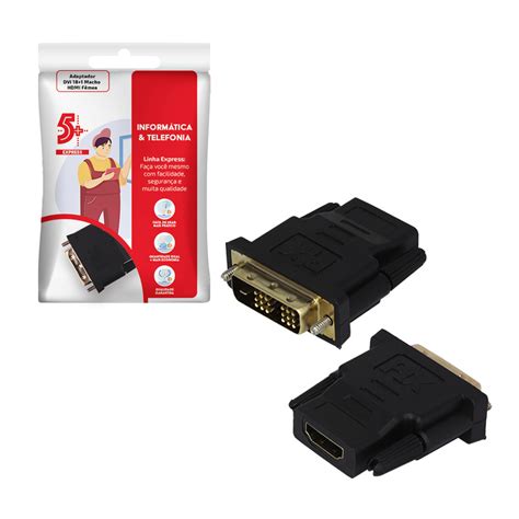 Adaptador Dvi Macho Hdmi Femea