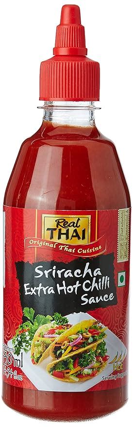 Real Thai Sriracha Extra Hot Chilli Sauce Ml Amazon In Grocery Gourmet Foods