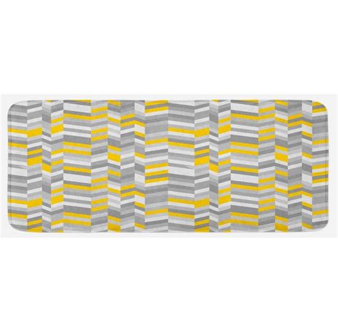 East Urban Home Tapis De Cuisine Gris R Tro Motif G Om Trique Inspir