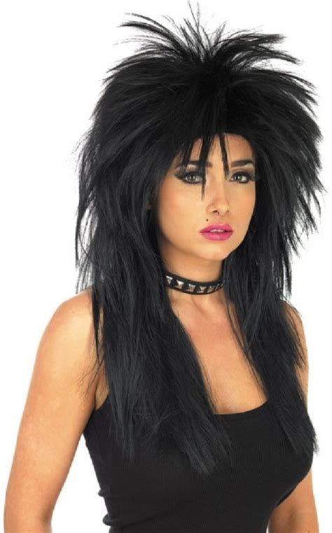 1980s 80s Ladies Glam Rock Punk Rocker Wig Tina Turner Fancy Dress Costume Ebay