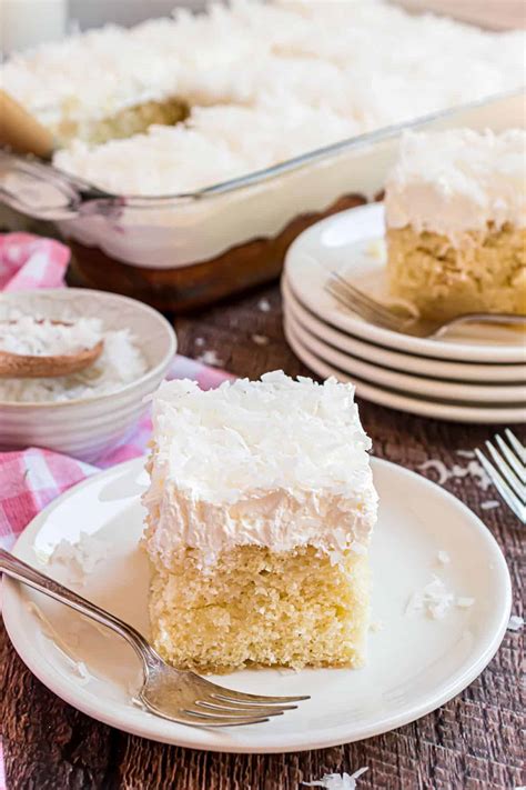 Coconut Cream Poke Cake Recipe Shugary Sweets