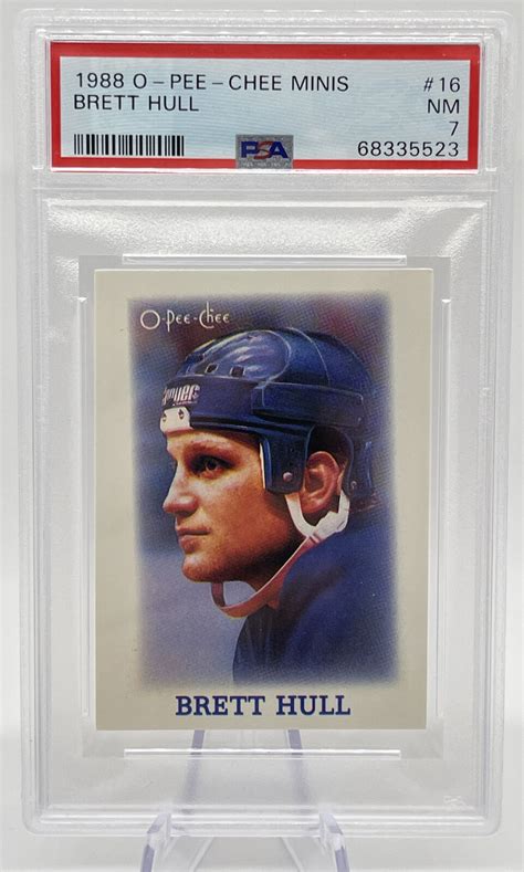 O Pee Chee Minis Rc Psa Brett Hull Rookie Opc Mini