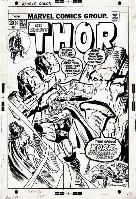 Comic Art For Sale From Romitaman Original Art Thor Cover Thor