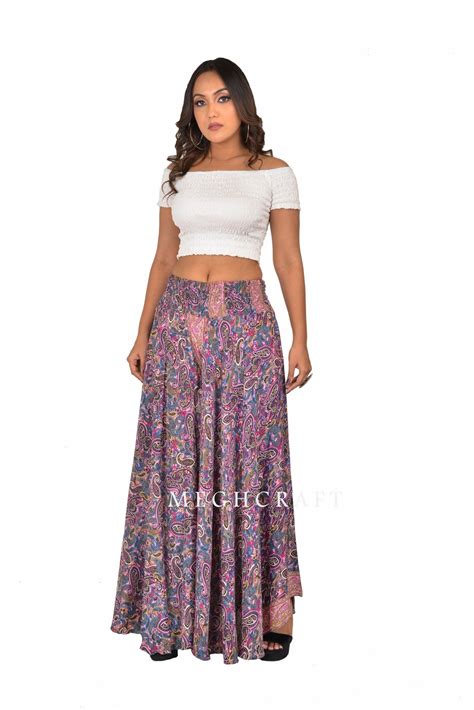 Bohemian Silk Wide Leg Palazzo Pant Craft N Fashion