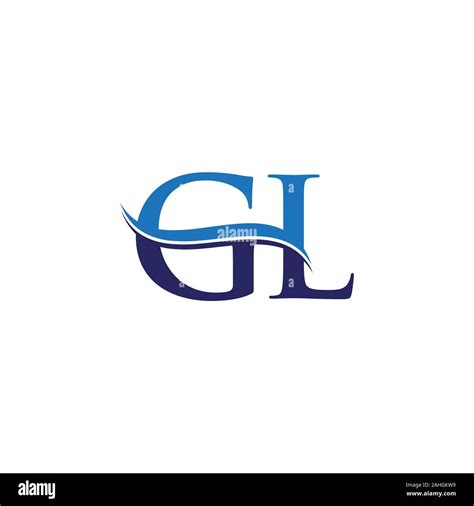 GL letter Type Logo Design vector Template. Abstract Letter GL logo ...