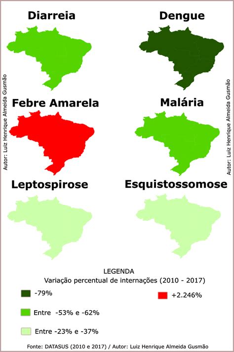 Geografia E Cartografia Digital Mapas Das Doenças No Brasil Pela Falta