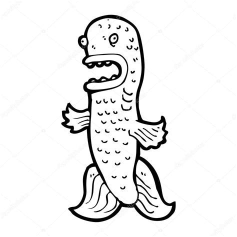 Scared fish cartoon Stock Vector Image by ©lineartestpilot #20076557