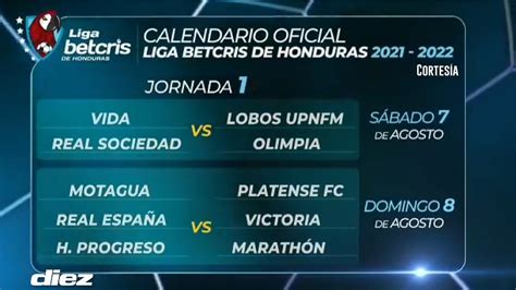 Oficial Definido El Calendario La Liga Nacional De Honduras Apertura