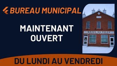 R Ouverture Du Bureau Municipal