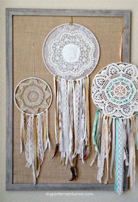 Vintage Doily Bohemian Dream Catcher Dream Catcher Craft Doilies