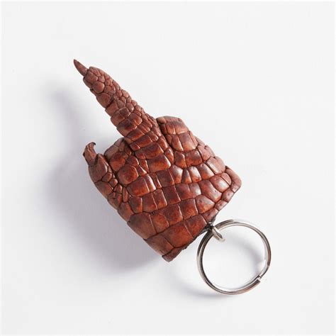 Up Yours Crocodile Leather Claw Key Ring Croc Stock And Barra