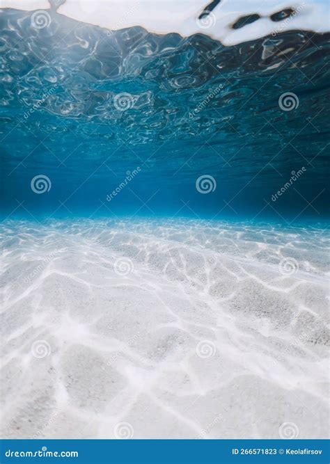 Calm and Blue Ocean Water for Swimming and Snorkeling Underwater in