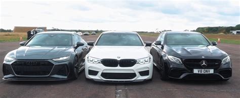 Battle Of The German Heavyweights Mercedes Amg E S Vs Bmw M Vs Audi