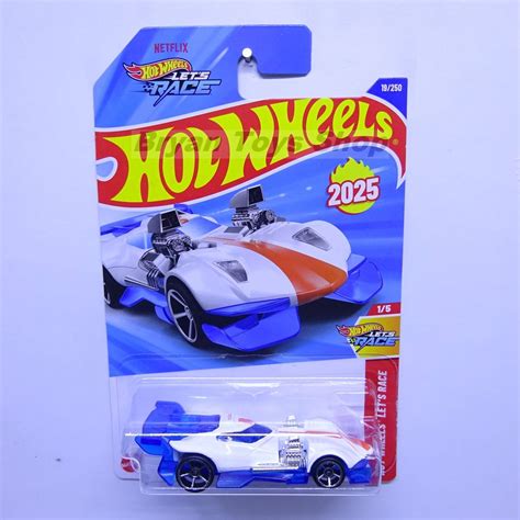 Jual Hot Wheels Super Twin Mill Putih Biru Mobil Balap Shopee Indonesia