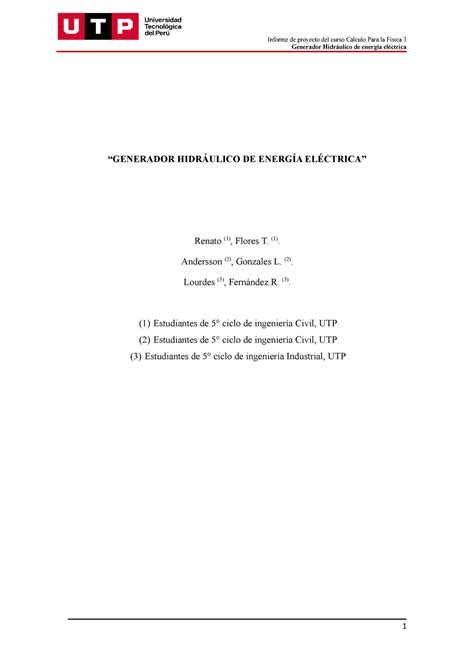 Trabajo Final Caf Calculo Aplicado A La F Sica Utp Studocu