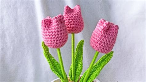 Tulip N A Crochet Paso A Pas Patrones De Rosa De Ganchillo