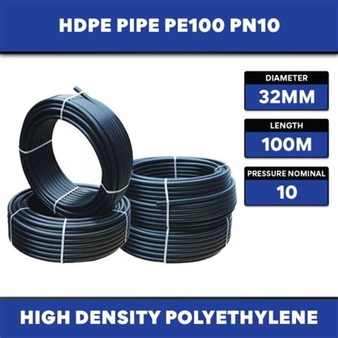 High Density Polyethylene Hdpe Pipe Mm Od X M L Pn Pe