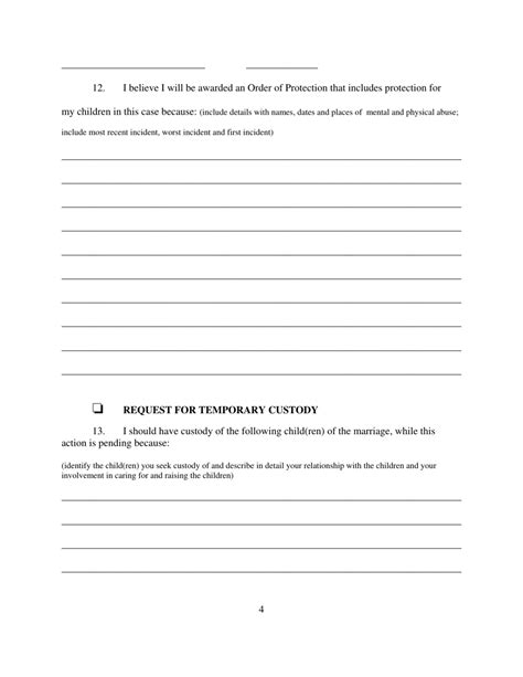 New York Affidavit In Support Of Motion For Temporary Relief Fill Out